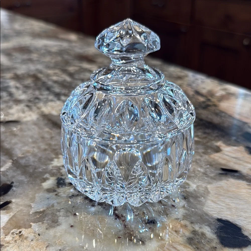 Vintage Gorham Althea Cut Lead Crystal Covered Sugar Bowl & Lid